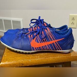 Nike Royal Blue and Bright Orange Track Shoes